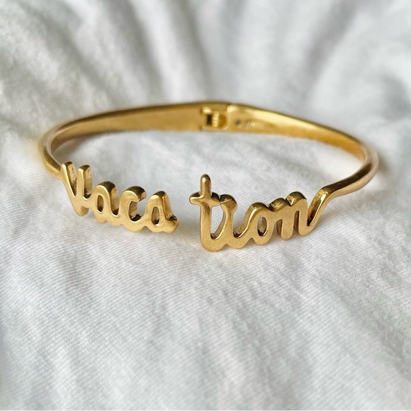 Madewell Gold Vacation Hinge Bracelet - Picture 2 of 5